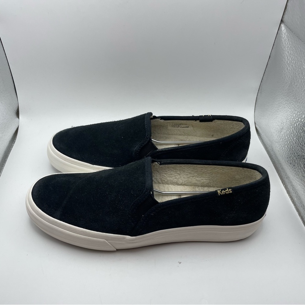 Keds black suede loafers women’s 6.5